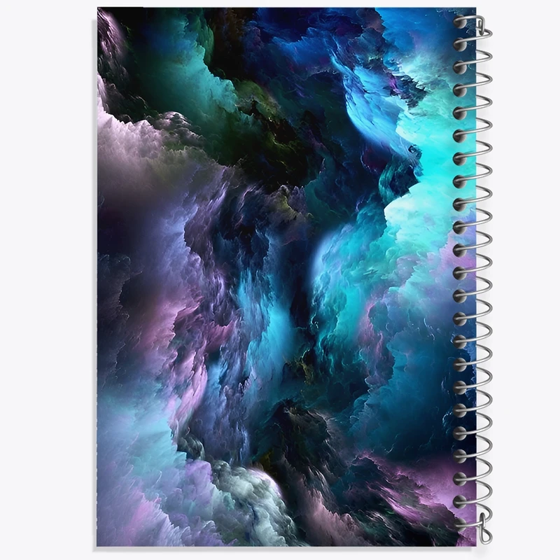 دفتر شطرنجی 50 برگ خندالو طرح کهکشانی کد N7143