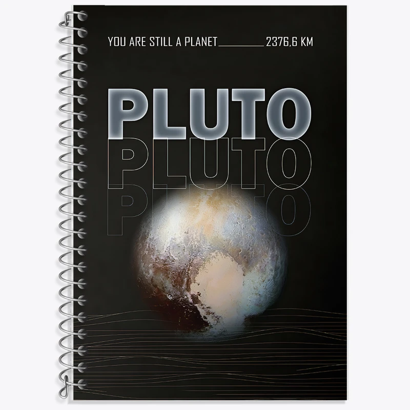 دفتر زبان دوخط 50 برگ خندالو طرح پلوتون (Pluto) کد F10663