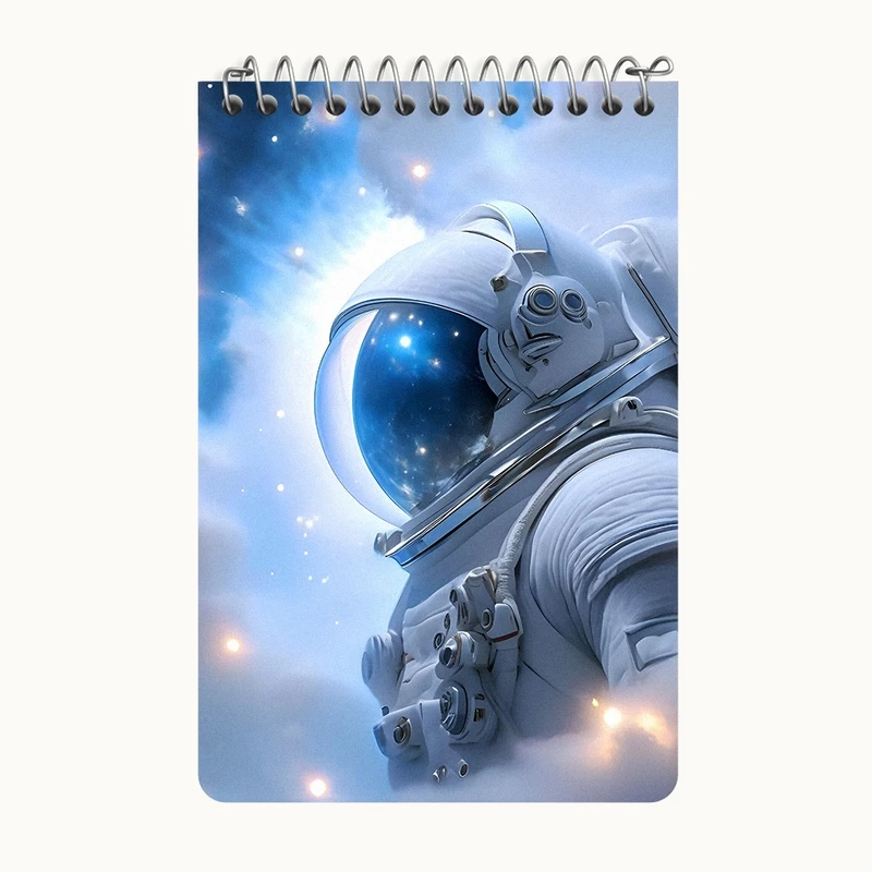 دفتر یادداشت 50 برگ خندالو طرح فضانورد کد F10081