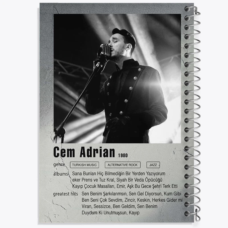 دفتر مشق 100 برگ خندالو طرح جم آدریان (Cem Adrian)   کد F11239