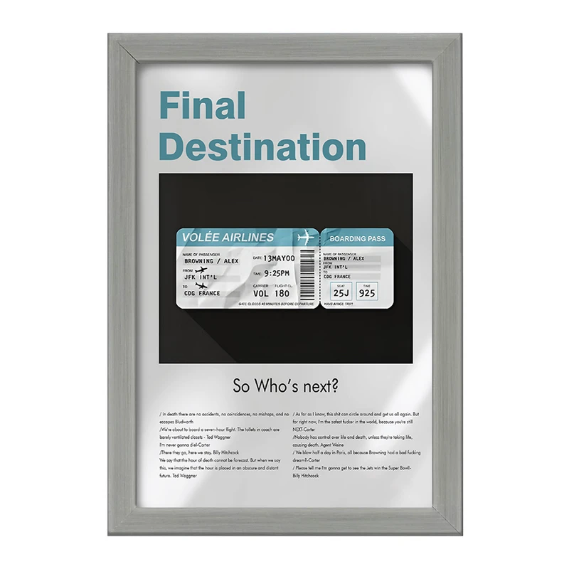 تابلو خندالو طرح مقصد نهایی (Final Destination) کد F13812