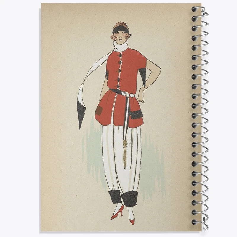 دفتر طراحی 50 برگ خندالو طرح فیگور دخترانه کد N2471