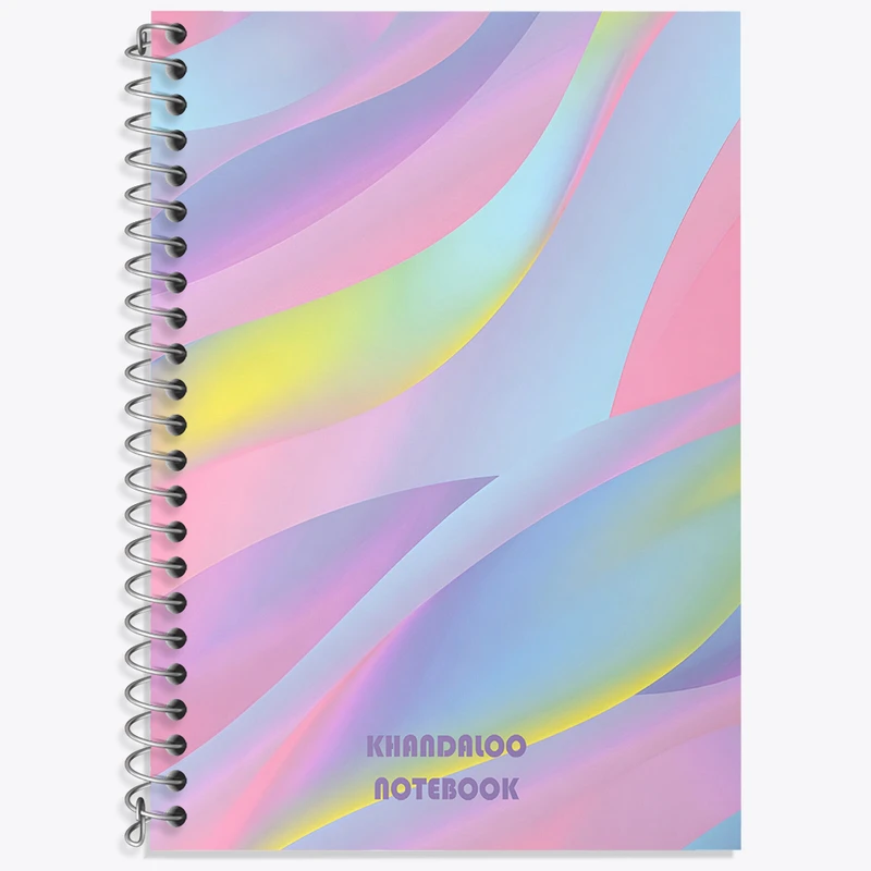 دفتر زبان 50 برگ خندالو مدل دو خط طرح مدرن  کد N8620