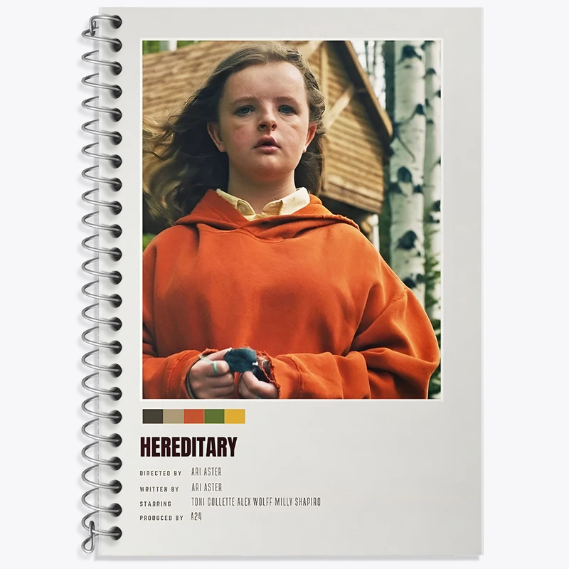 دفتر زبان دوخط 50 برگ خندالو طرح موروثی (Hereditary) کد F12994