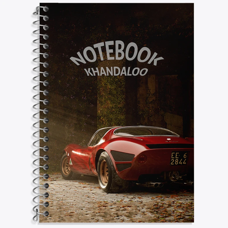 دفتر زبان دوخط 50 برگ خندالو طرح آلفا رومئو (Alfa Romeo) کد N7881