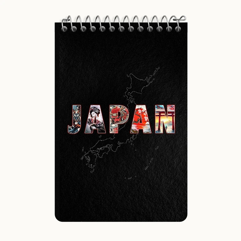 دفتر یادداشت 50 برگ خندالو طرح ژاپن (Japan) کد F4837