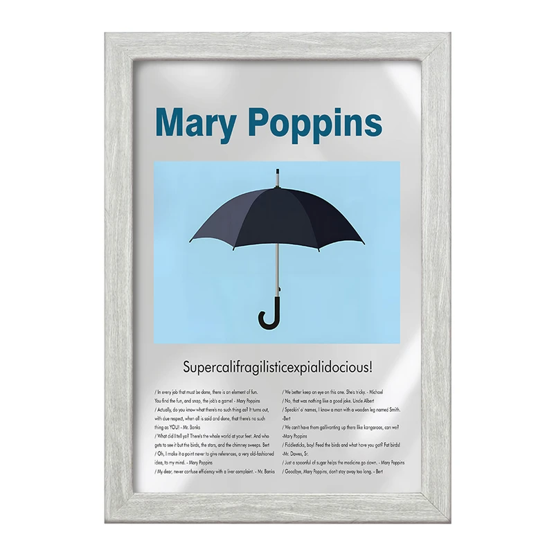 تابلو خندالو طرح مری پاپینز (Mary Poppins) کد F13841