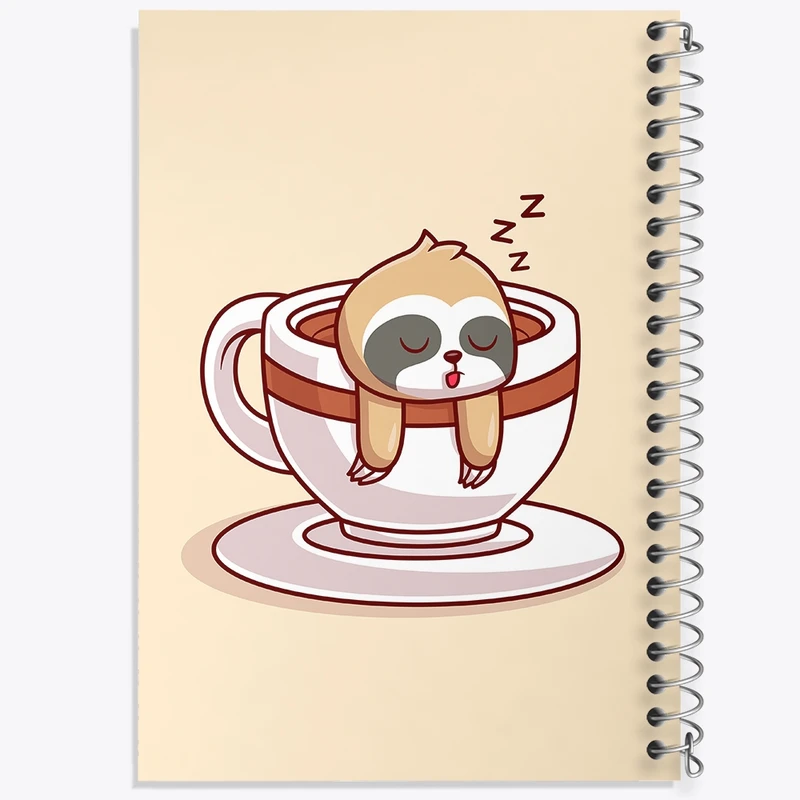 دفتر طراحی 50 برگ خندالو طرح تنبل کد 26197