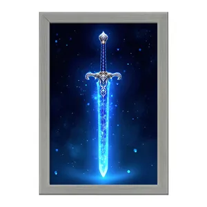 تابلو خندالو طرح شمشیر آبی کد F12639
