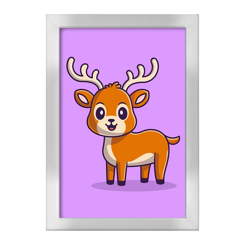 تابلو خندالو طرح حیوانات بامزه گوزن کد 25404