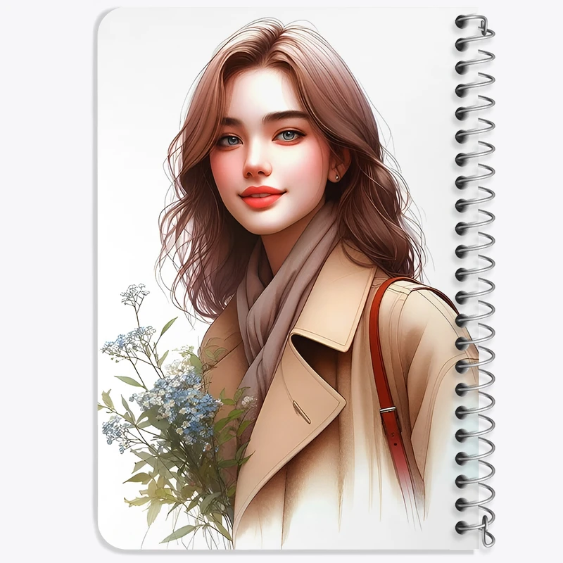 دفتر یادداشت 50 برگ خندالو طرح دخترانه کد F6173