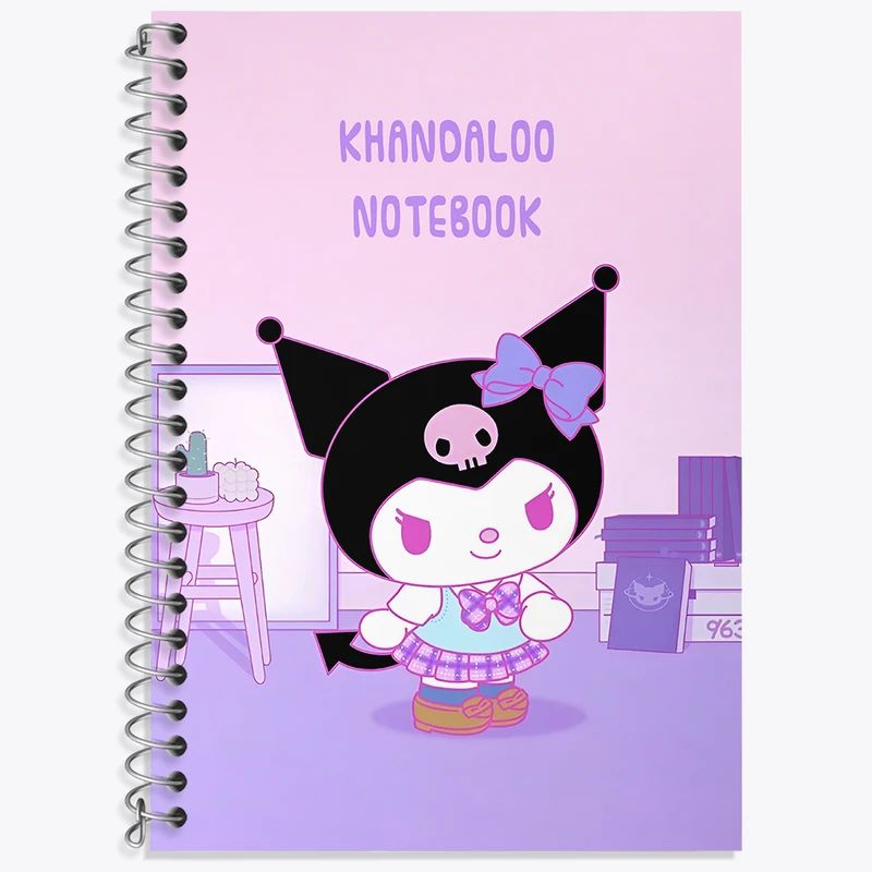 دفتر نت موسیقی 50 برگ خندالو طرح کرومی (Kuromi) کد N8995