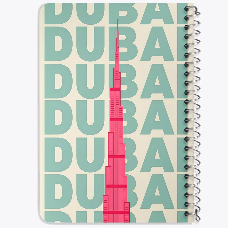 دفتر یادداشت 50 برگ خندالو طرح دبی (Dubai) کد F5955