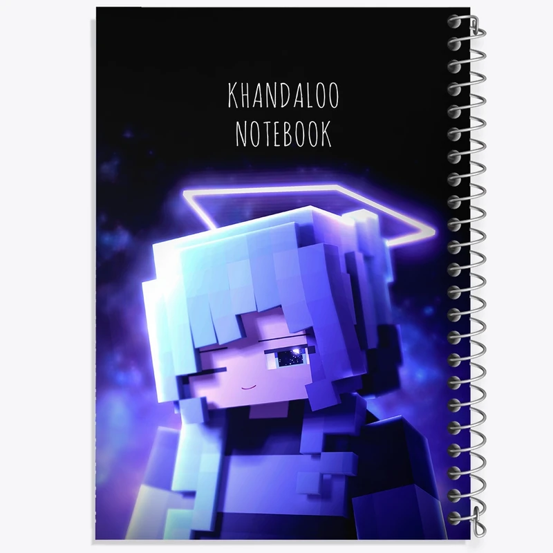 دفتر لیست خرید 50 برگ خندالو طرح بازی ماینکرافت (Minecraft) کد N8769