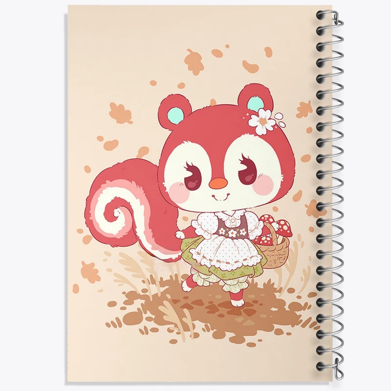 دفتر طراحی 50 برگ خندالو طرح بازی انیمال کراسینگ (Animal Crossing) کد 32646