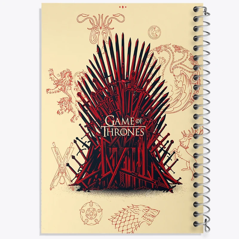 دفتر لیست خرید 50 برگ خندالو طرح بازی تاج و تخت (Game Of Thrones) کد F10151