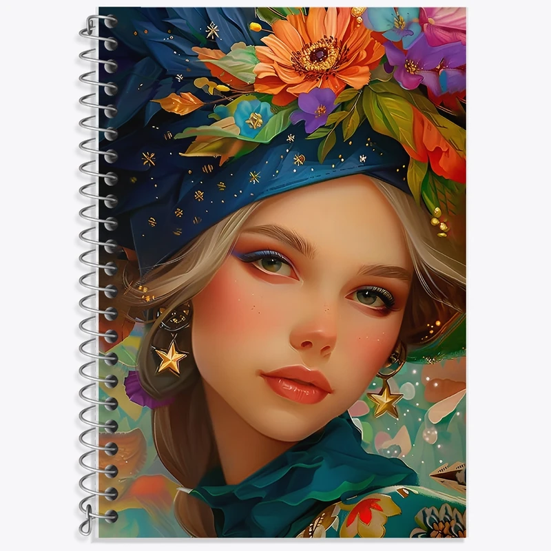 دفتر زبان 50 برگ خندالو مدل سه خط طرح دخترانه کد F12661