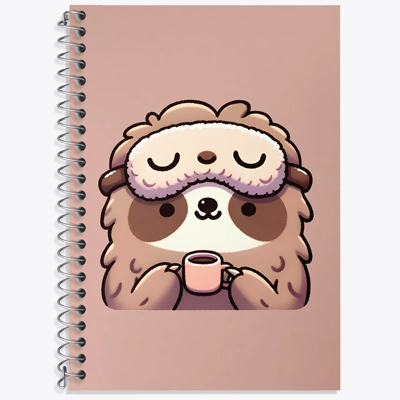 دفتر زبان 50 برگ خندالو طرح تنبل بامزه کد N6503