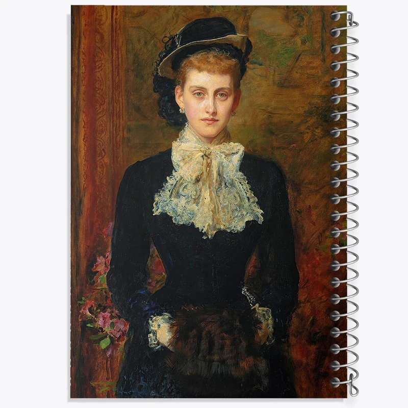 دفتر شطرنجی 50 برگ خندالو طرح نقاشی کنتس دو پورتالس اثر سر جان اورت میلیس کد F12336