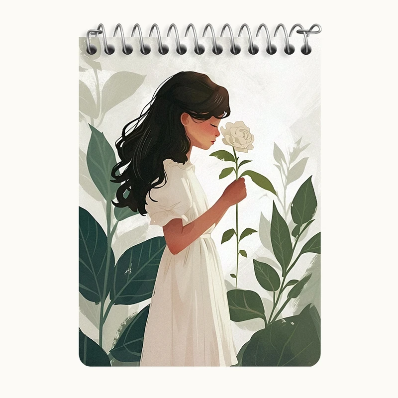 دفتر یادداشت 50 برگ خندالو طرح دخترانه فانتزی کد N7443