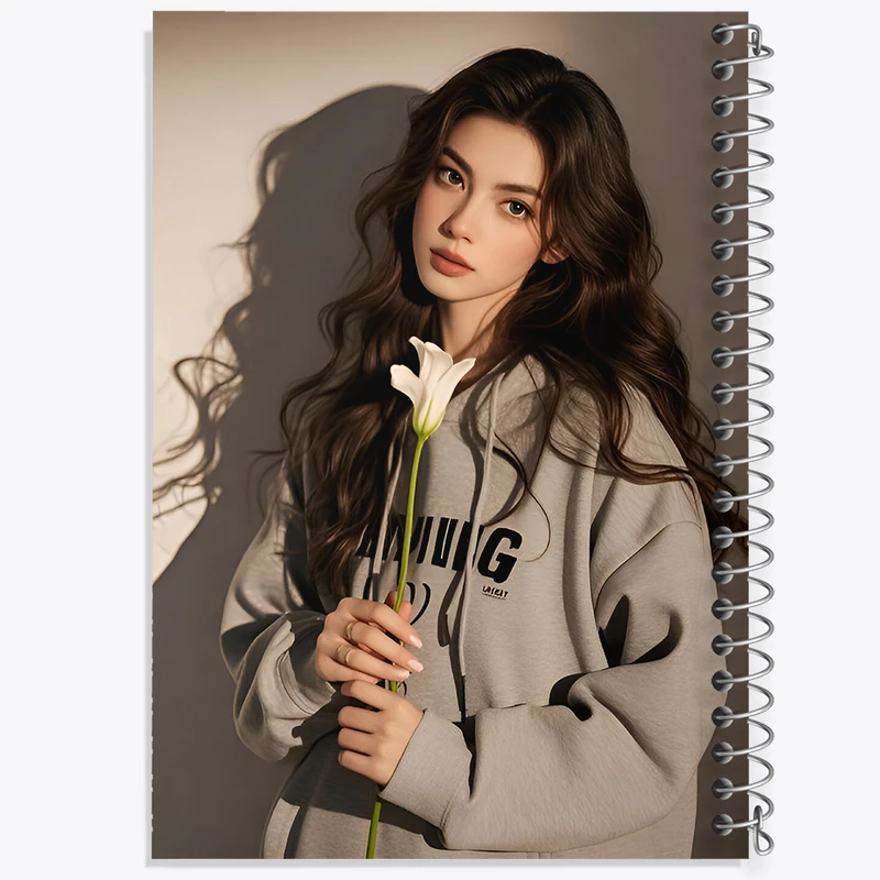 دفتر مشق 50 برگ خندالو طرح دخترانه کد F8990