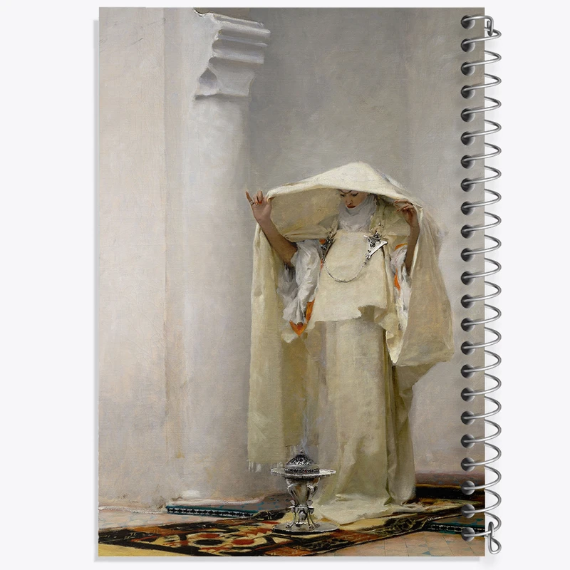 دفتر مشق 100 برگ خندالو طرح نقاشی دود عود عنبر اثر جان سینگر سارجنت کد F12196