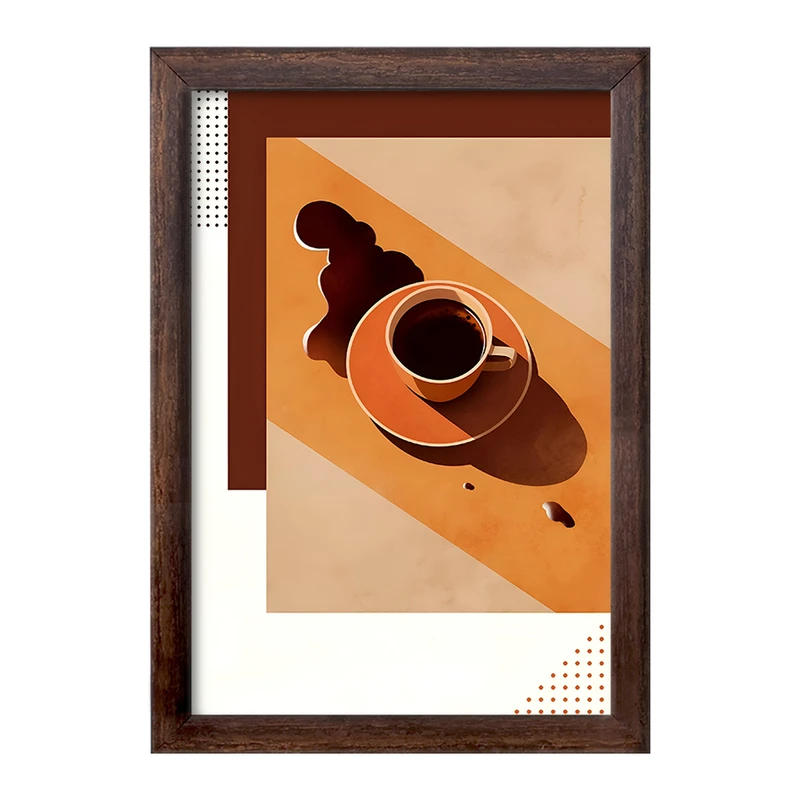 تابلو خندالو طرح قهوه (COFFEE) کد F10404