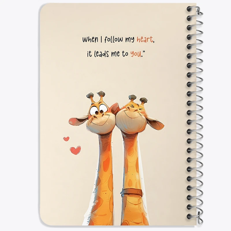 دفتر یادداشت 50 برگ خندالو طرح عاشقانه (Lovely) کد N9426