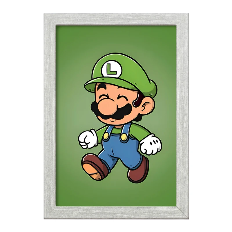 تابلو خندالو طرح لوئیجی سوپر ماریو (Super Mario) کد F9425