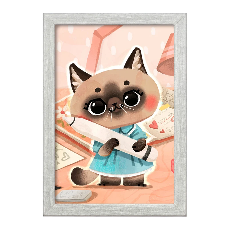 تابلو خندالو طرح گربه (Cat) کد F946