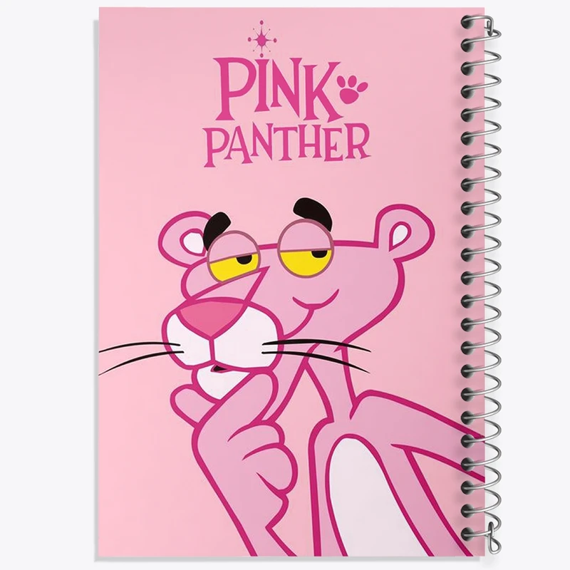 دفتر طراحی 50 برگ خندالو طرح پلنگ صورتی Pink Panther  کد 1399