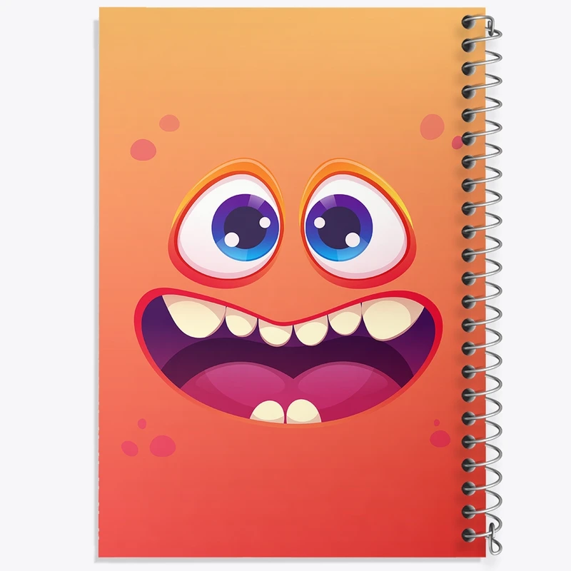 دفتر طراحی 50 برگ خندالو طرح هیولای بامزه کد N1513