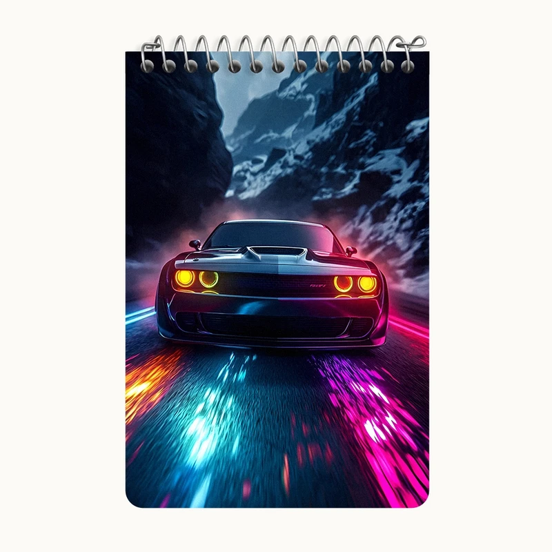 دفتر یادداشت 50 برگ خندالو طرح ماشین اسپرت کد F4330