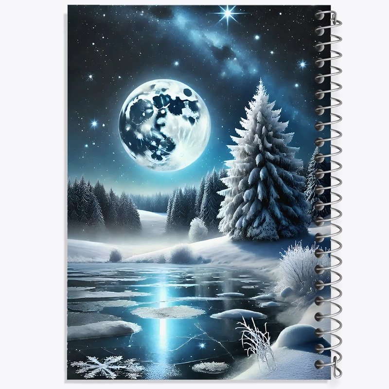 دفتر نقاشی 50 برگ خندالو طرح منظره برفی کد F9970