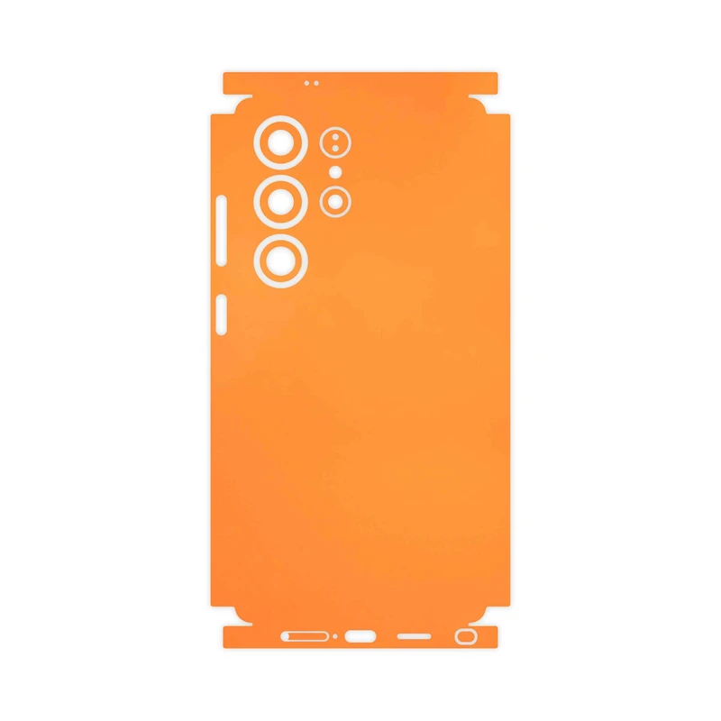 برچسب پوششی ماهوت مدل Matte-Orange-FullSkin مناسب برای گوشی موبایل سامسونگ Galaxy S25 Ultra