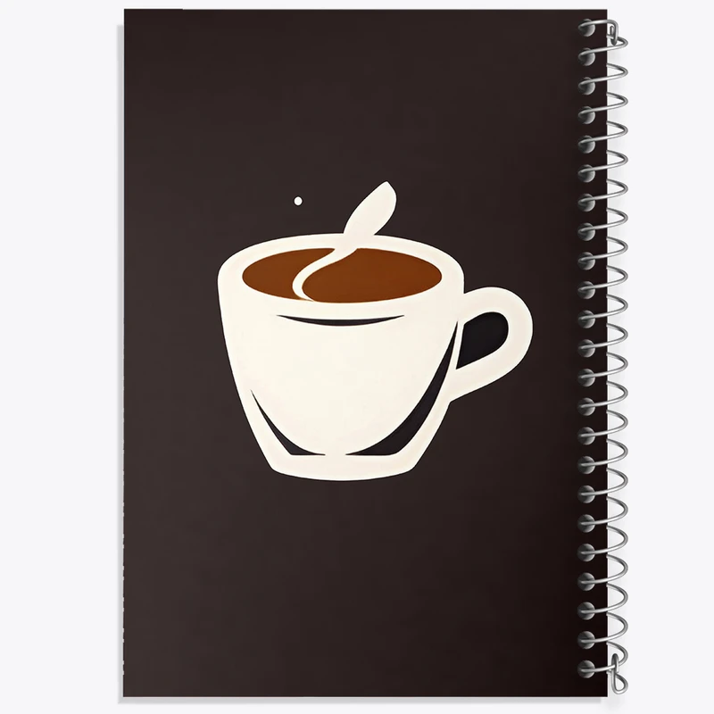 دفتر مشق 100 برگ خندالو طرح قهوه (Coffee) کد F4213