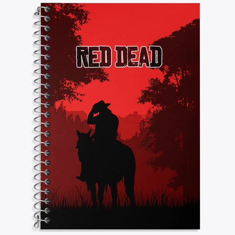 دفتر لغت 50 برگ خندالو طرح رد دد (Red Dead) کد N9352