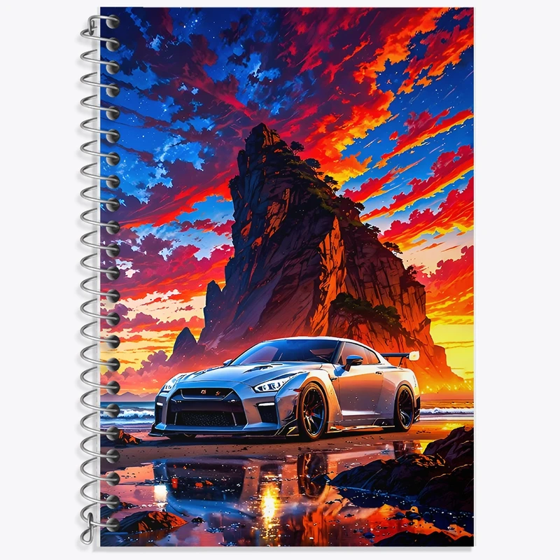 دفتر زبان 50 برگ خندالو مدل سه خط طرح ماشین اسپرت کد F11676