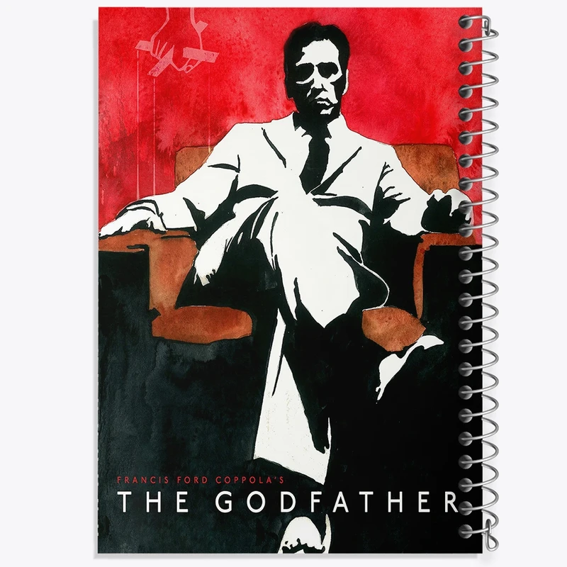 دفتر ژورنال نویسی 50 برگ خندالو مدل نقطه ای طرح پدر خوانده (The God Father) کد F11453
