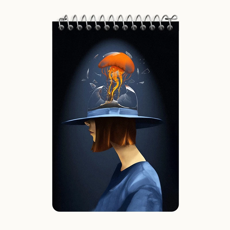 دفتر یادداشت 50 برگ خندالو طرح مفهومی کد F5150