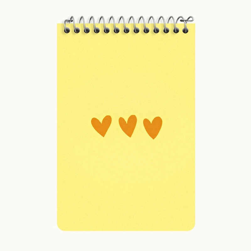 دفتر یادداشت 50 برگ خندالو طرح قلب کد F3695