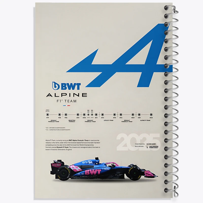 دفتر مشق 100 برگ خندالو طرح آلپاین (Alpine) کد F13490