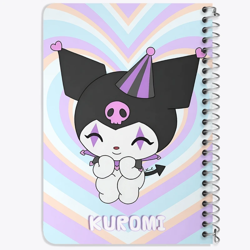دفتر یادداشت 50 برگ خندالو طرح کرومی (Kuromi) کد N9009