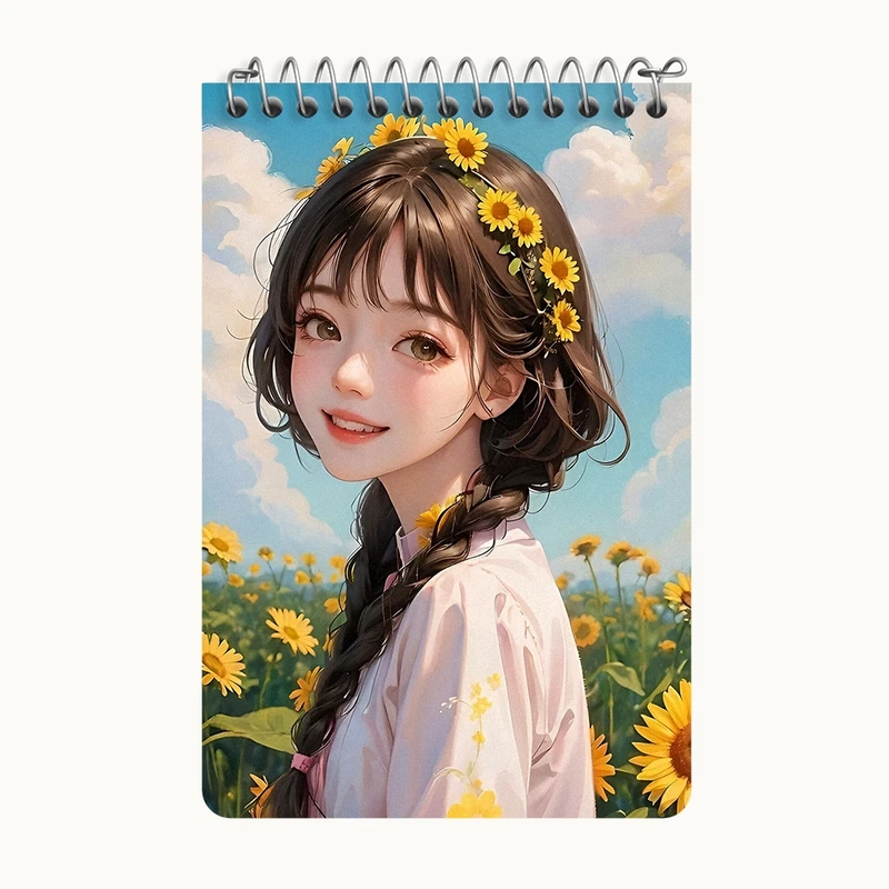 دفتر یادداشت 50 برگ خندالو طرح دخترانه کد F4194