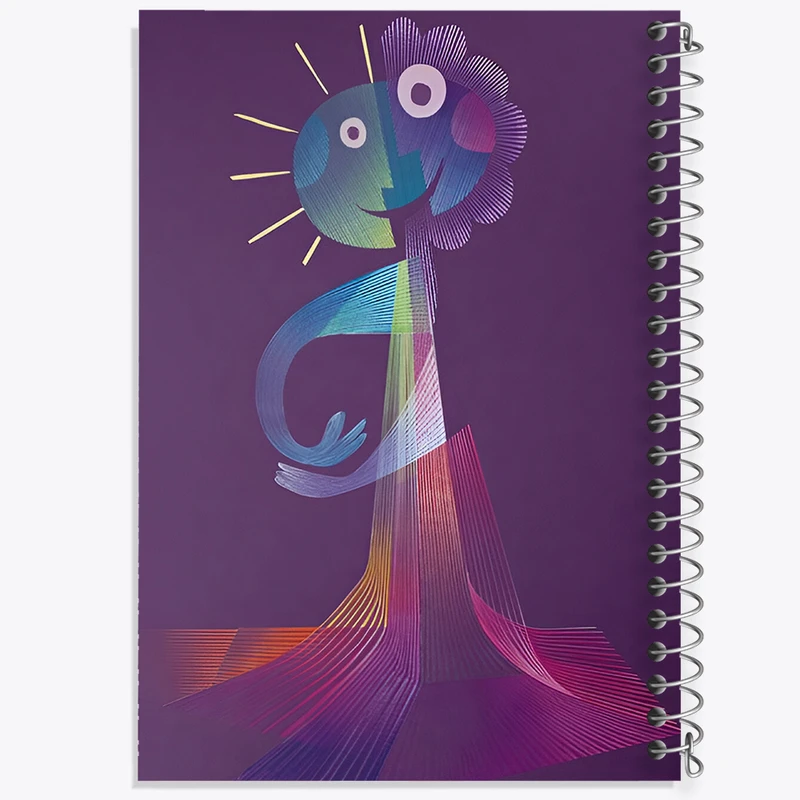 دفتر مشق 100 برگ خندالو طرح انیمیشن روح کد F9809