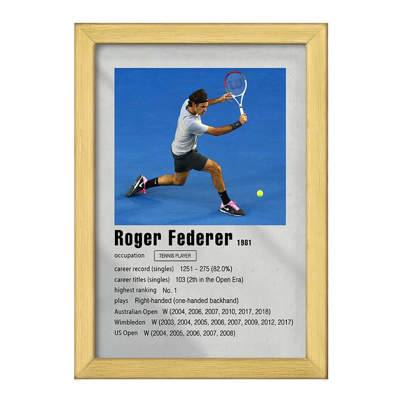 تابلو خندالو طرح راجر فدرر (Roger Federer) کد F11247