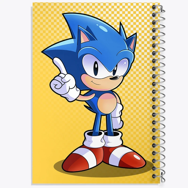 دفتر طراحی 50 برگ خندالو طرح سونیک (Sonic) کد 37023