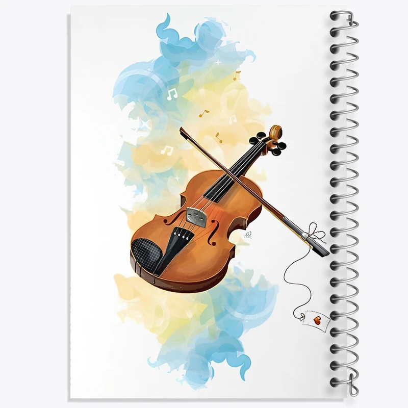 دفتر لیست خرید 50 برگ خندالو طرح ویولن کد F4530