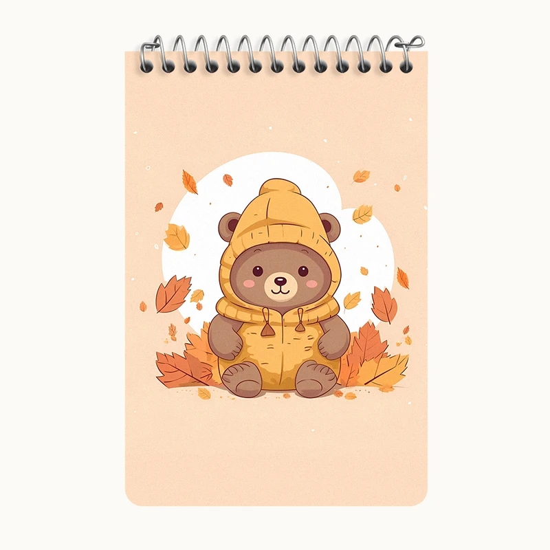 دفتر یادداشت 50 برگ خندالو طرح خرس بامزه کد F7301