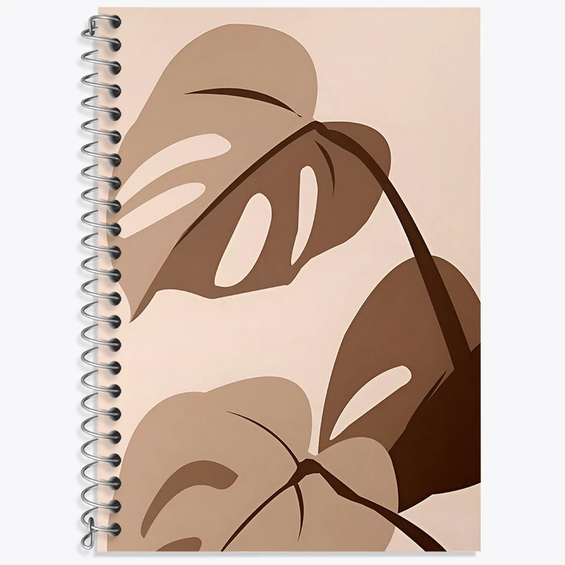 دفتر لغت 50 برگ خندالو طرح برگ انجیری کد N8644